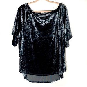 Crush Velour/Velvet Blue Top XL